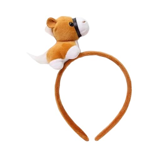 Hairband – Cloth, 7,48x5.12in Cartoon Plush Headwear Cute & Soft | Chinese Horse Headband, Disfraz Head Gear For Party, Makeup, Halloween, Cosplay, Festival, Navidad, Holiday, Garden, Daily, Winter