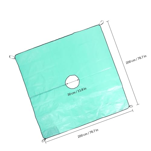 Bâche d'élagage de jardin en PP imperméable avec trou central de 30 cm