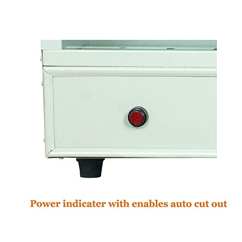Image of Electric Food Warmer Patties Machine Hotcase Oven Sliding Glass Patty Warmer for Puff Warmer, Samosa, Burgers etc