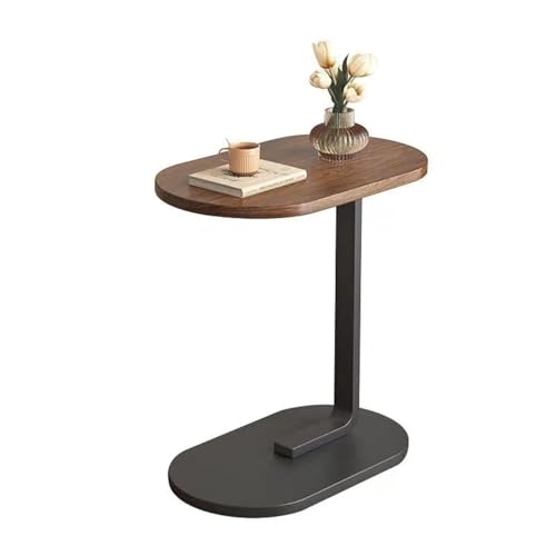 Paporich C Shaped Side Table, Coffee Table, End Table, Under Sofa Living Room Table, Snack Laptop Holder Stable Metal Frame for Bedroom, Office, Sofa Bed, Side Table Easy to Assemble.