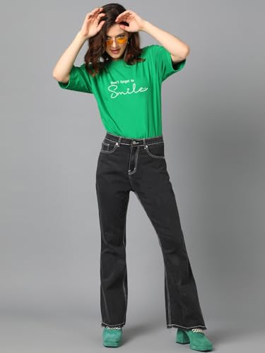 Image of KOTTY Quirky Printed T-Shirt for Women | Fun & Playful | Casual Chillwear