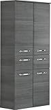 PELIPAL - Alika - Midischrank, 60 cm, 4-türig, 1 breiter Schubkasten, 3 Einlegeböden - Badmöbel