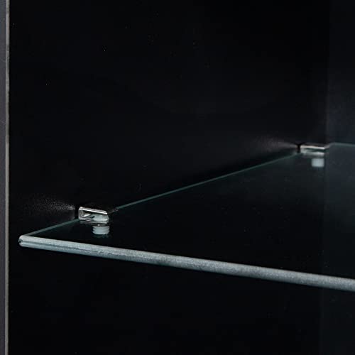 Wersmt White Modern Led Tv Stand Combined Tv Cabinet For Up To 85 Inch Tv With Rgb Led Lights Tv Tables For Bedroom Living Room, Black #TOP5