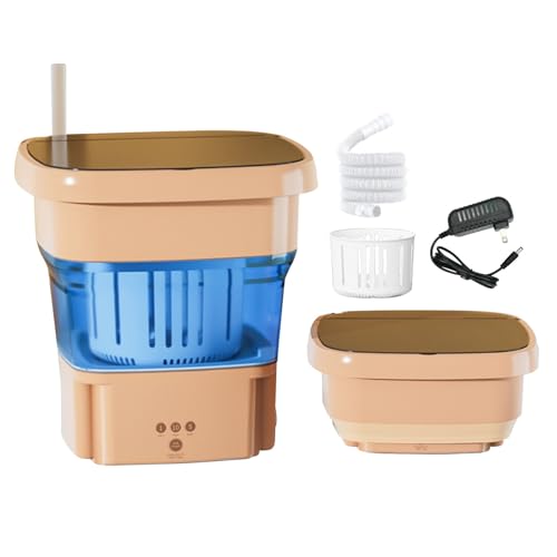 15L Portable Washing Machine, Foldable Small Washing Machine, Upgraded Motor Washing Machine, Low Noise Underwear Washing Machine, Suitable for Apartments, Travel, Camping, Hotels, Dormitories