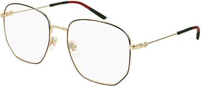 Gucci GG0396O Sophisticated 80's Octagonal Eyeglasses 56mm