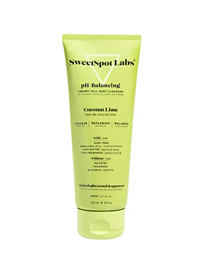 Image of SweetSpot Labs pH Balanced Wash, Sulfate Free, Clean, Gynecologist Tested & Approved, Gentle Coconut Lime Scent, 8 oz