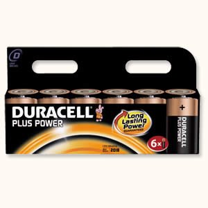 Duracell Plus Power D Alkaline 1.5 V Non-rechargeable Battery