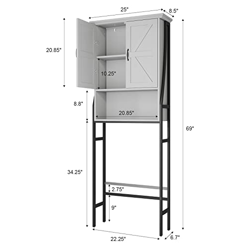 Over-The-Toilet-Storage-Cabinet-Over-Toilet-Bathroom-Organizer-with-Barn-Doors-Above-Toilet-Storage-Cabinet-Spacesaver-Rack-Behind-Toilet-Bathroom-Organizer-Over-The-Toilet-Storage-Gray Over The Toilet Storage Cabinet Over Toilet Bathroom Organizer with Barn Doors Above Toilet Storage Cabinet Spacesaver Rack Behind Toilet Bathroom Organizer Over The Toilet Storage Gray