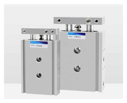 Vérin pneumatique double tige CXSM25 course 20mm double effet - 4