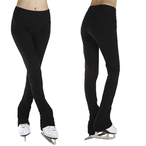 CuLtp Pantaloni da Pattinaggio Artistico Bambina, Leggings Sportivi da Allenamento Pantaloni da Pattinaggio su Ghiaccio Collant Skating Leggings Termici Activewear