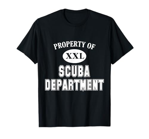 Property of Scuba Department Fun Collegiate-Style Diving T-Shirt