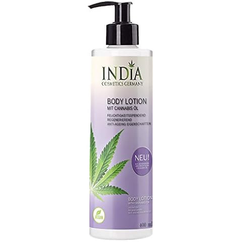 India's Premium Body Lotion con aceite de Canna de primera calidad en XXL 400 ml tamaño Cover