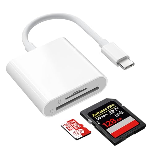 【2025 対応 品質保証】Type-C カードリーダー 2in1 USB3.0 OTG 機能 高速 5Gbps 双方向転送 SD/TF カード対応 i-Phone16/15/iPad Pro/MacBook/Android/トレイルカメラ プラグアンドプレイの画像