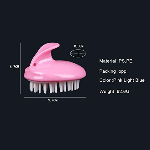 KKmoon Escova de shampoo para massagem no couro cabeludo pente de massagem de silicone macio.
