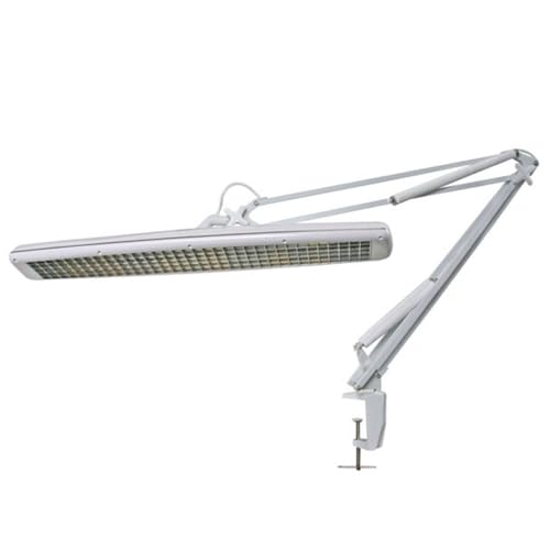 Lampe de bureau Velleman blanche luminaire de travail 3x14W à étau