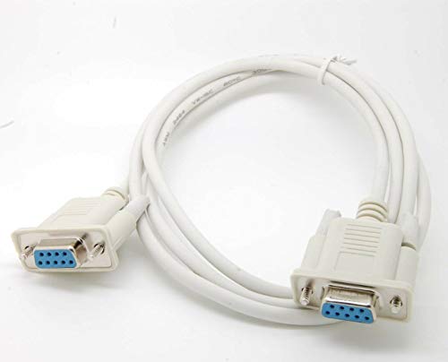 Wiring Connecting Terminals - 2pcs Serial RS232 Null Modem Cable Female to Female DB9 5ft 1.5m Cross Connection c76