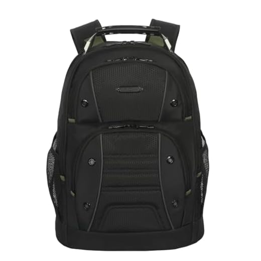 Targus Drifter Essentials 15-16” Laptop Backpack – Water-Resistant Travel Backpack with Padded Laptop Compartment, Trolley Strap & Rugged Design, TBB63805GL