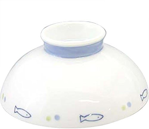 Ranchant Thin Light Rice Bowl (B), Blue, Φ4.5 x 2.1 inches (11.5 x 5.4 cm), New Sakana, Arita Ware Made in Japan