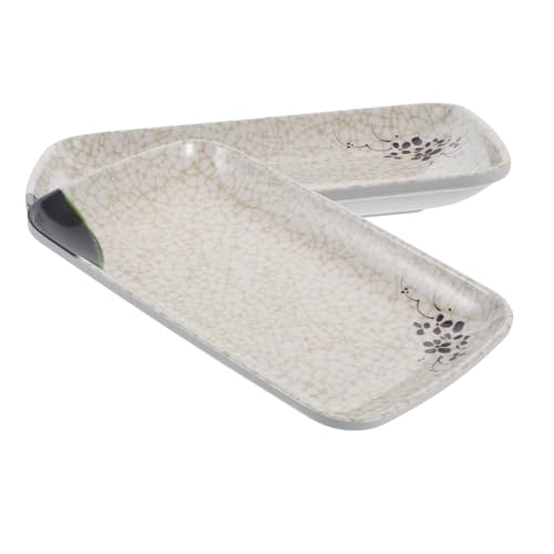 2 Platos Rectangulares Japoneses para Sushi Melamina miniatura 1
