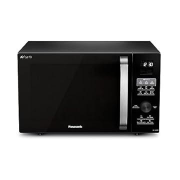 Micro-ondas 30 Litros Panasonic CD89NBRUN com Função Air Fryer, Grill e Convecção Preto 110V