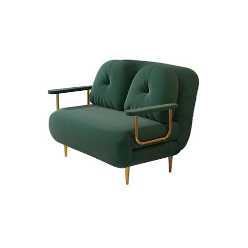 ソファーベッド 折りたたみベッド 2人掛け 3人掛け 一人用 快適な布芸 コンパクトけ リクライニング マットレス ローソファ 簡単収納 おしゃれ 一人暮らし 来客用 (グリーン,80cm)