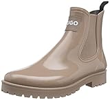 Absatzform: Flach HUGO Damen Tabita Rain Bootie Stiefeletten, Dark Beige259, 41 EU