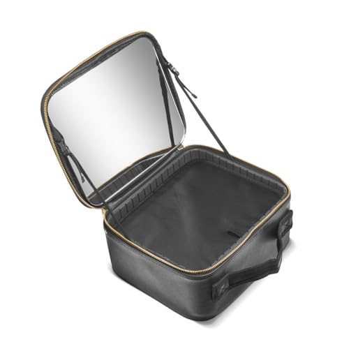 Boîte de maquillage de luxe Gillian Jones noir pour éviter le désordre