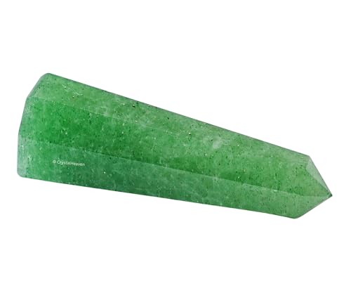 Image of Crystal Heaven Certified Green Strawberry Quartz Tower Obelisk Point For Chakra, Healing And Balancing - Aaa Grade Original Certified Gemstone Agate For Reiki Meditation Yoga Spiritual (2-3 Inches)