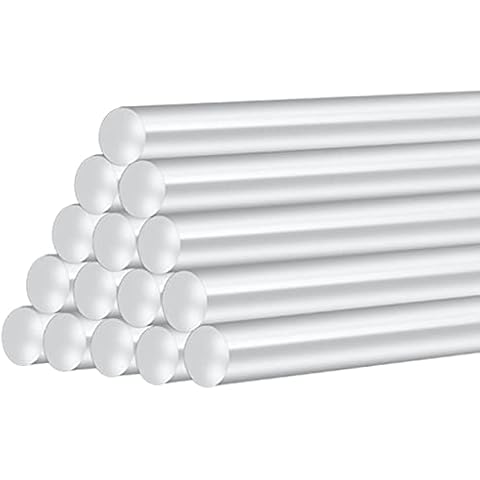 50 Stück Durchsichtig Heißklebestifte 7 x 100 mm, Klebestick zum DIY und Reparieren, Extra Power Klebstoff für Heißklebepistolen Cover