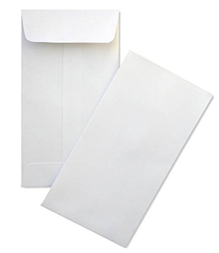 White #1 Coin Envelopes, 2-1/4" X 3-1/2", 24lb, 500/Box (SY115)
