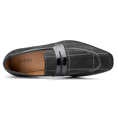 Image of JITAI Mens Velvet Loafers Dress Shoes Loafers for Men Tuxedo Suit Shoes