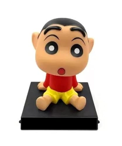 Image of Super Hero Shinchan Action Figure Limited Edition Bobblehead with Mobile Holder for Car Dashboard, Office Desk & Study Table (Pack of 1), Rubber