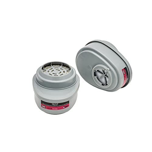 MSA 815641 Advantage Respirator Cartridge - Iodine Vapor/P100 (GMI), Quantity: 2 per Pack, Chemical and Combination Air-Purifying Respirator Cartridge