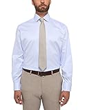 eterna Herren gestreiftes Twill Hemd Comfort FIT 1/1 hellblau 42_H_1/1