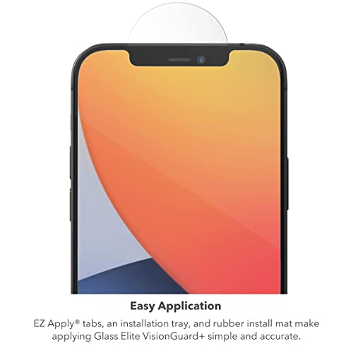 Image of Zagg InvisibleShield Glass Elite VisionGuard+ Screen Protector - iPhone 12 Mini - Ultimate Scratch & Shatter Protection, Fingerprint & Smudge Resistant, Clear