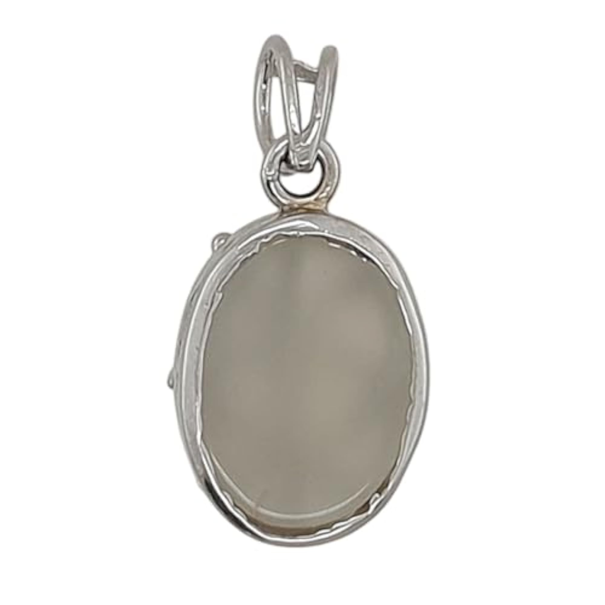 925 Silver Moonstone Pendant, Unisex Design