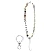 cobee Charm per telefono con perline, Ciondolo per telefono in pietra preziosa naturale fatto a mano Cordino per telefono moda donna Cinturino da polso con cordino per cellulare(Amazzonite)