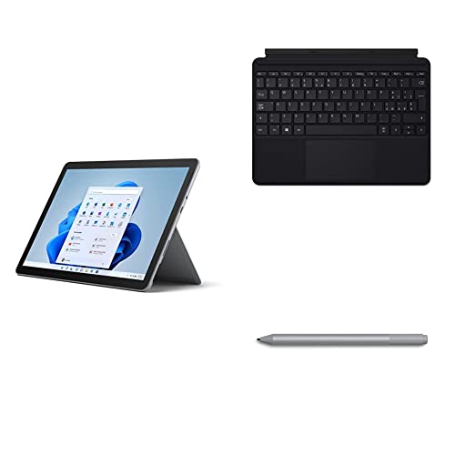 Surface Go 3 I3 / 8GB / 128GB Microsoft Surface Go 3 I3 / 8GB / 128GB + Surface Go Type Cover Tastiera, Nero, Inglese/Italiano + Surface Penna per dispositivi Surface, Platino