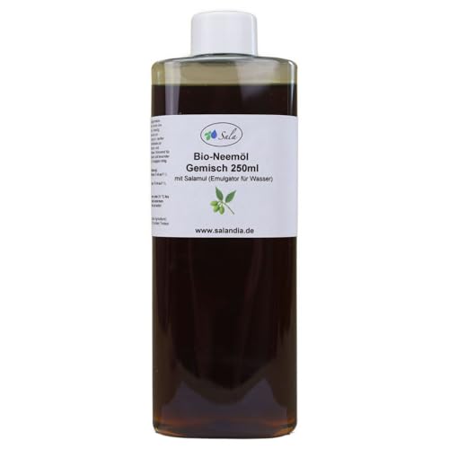 Sala Bio-Neemöl kaltgepresst mit Salamul Emulgator fertig gemischt 250 ml PET Flasche