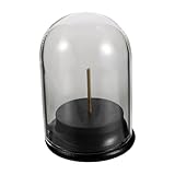 PRETYZOOM Espositore per Esposizione Campioni con Supporto per e Cupola in Vetro Bastone Base Stabile di Piccoli Decorativi senza Farfalle Oggetti