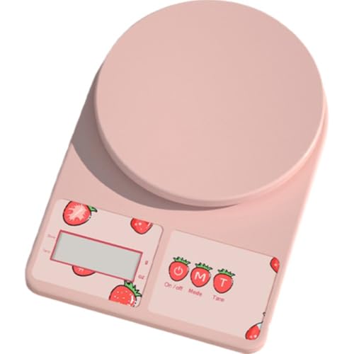 キッチン デジタルスケール かわいい いちご柄 10kg はかり 1g単位 オンス/グラム単位 計測 小型 軽量 コンパクト キッチン 料理 お菓子作り