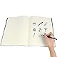 Skizzenbücher A4 TIMESETL 3 Stück Leeres Schwarzes Buch, Notizbuch A4 Set, Leeres Buch A4, Schwarzes Leeres Buch, Din A4 Skizzenbuch A4 Notebook Schulheft für Schule, Büro, Reisen (40 Blatt/80 Seiten)