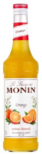 MONIN Premium Orange Syrup 700ml for Cocktails and Mocktails. Vegan-Friendly Allergen-Free 100% Natural Flavours and Colourings.