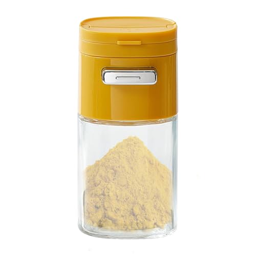 Pequeño Salero - Envases De Vidrio Para Condimentos | Dispensador de Condimentos Resistente con Dosificación Preciso para Comedor Cafetería Restaurante