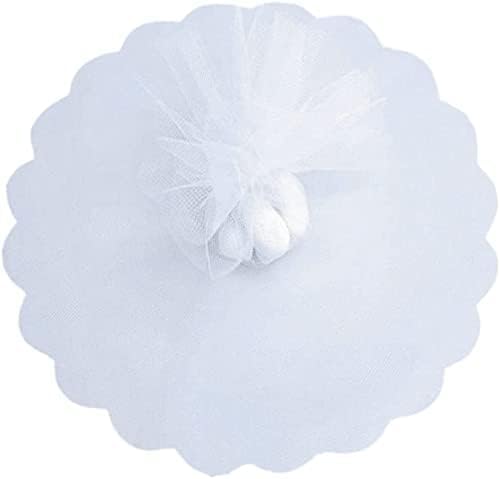 Sumshy 200 x23.5cm voiles pour dragées, Blanc, voiles en Tulle en Organza, voiles, bonbonnières, voiles Porte-dragées pour Mariage, Mariage, Mariage,...