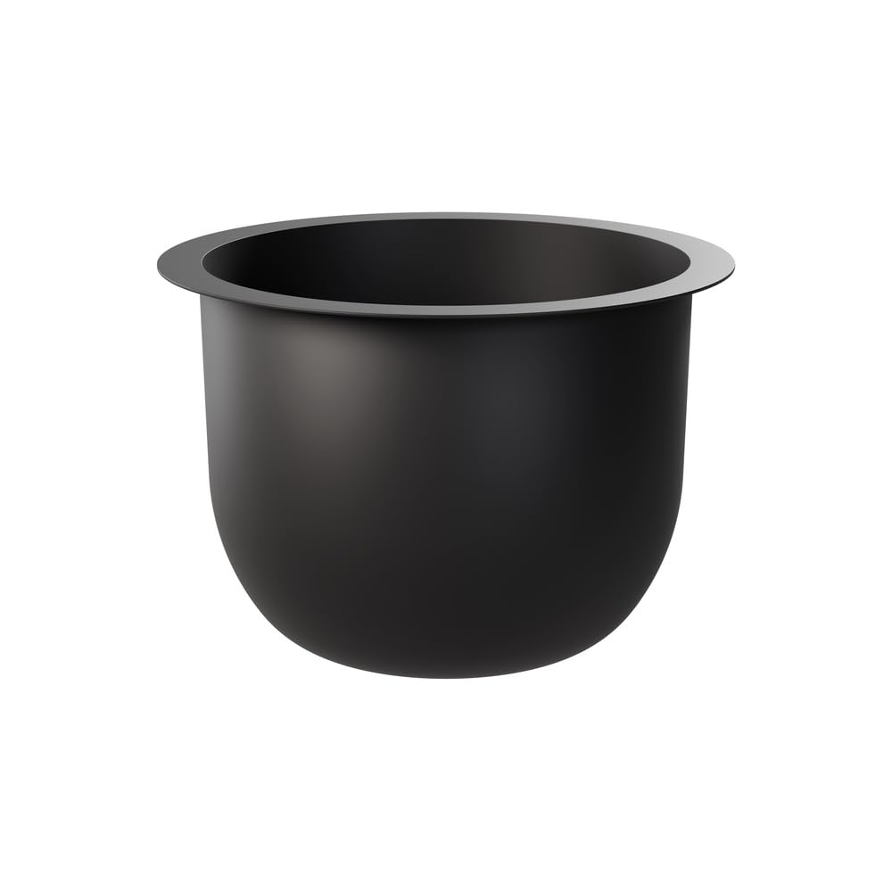 SPARKLE PLANTS Modern Slatted Plant Pot Stand – Reversible 2-in-1 Indoor Outdoor Planter Holder with Insert or Shelf Option – 40cm / 54cm (Big Black Insert)