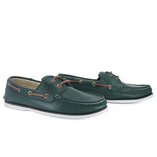 Seajure Men’s Boat Shoes Fakarava Green Leather3