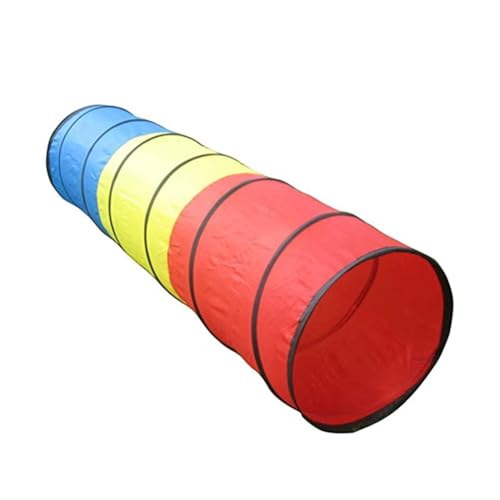 Wdesrgt Tienda de Campaña Plegable para Niños y Niñas, Túnel para Gatear, Juego para Niños Pequeños, para Exteriores, Hogar, Jardín de Infancia, 48 X 180 cm Estilo: Tela