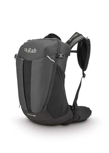 Rab Herren Airox Rucksack, Schwarz, 24 Liter (Rückenlänge – Medium), Modern