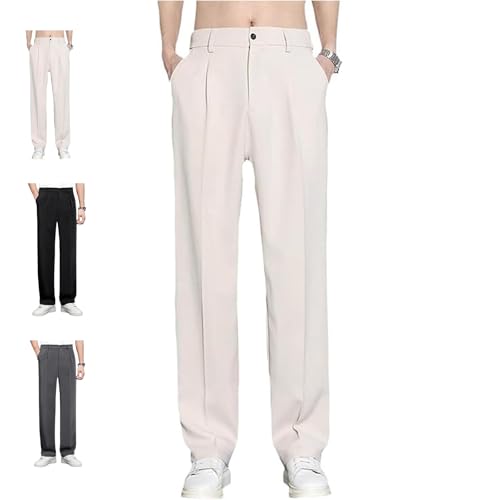 Dualego Super Stretch Ice Silk Comfort Everyday Pants, Ice Silk Comfort Everyday Pants, Casual Light with Pockets